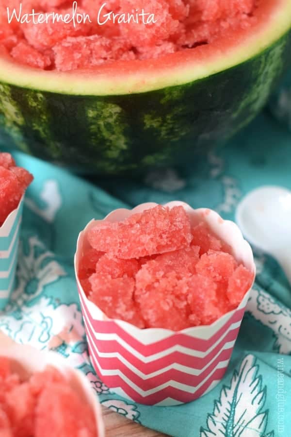 You only need ONE ingredient for this fun and delicious Watermelon Granita!