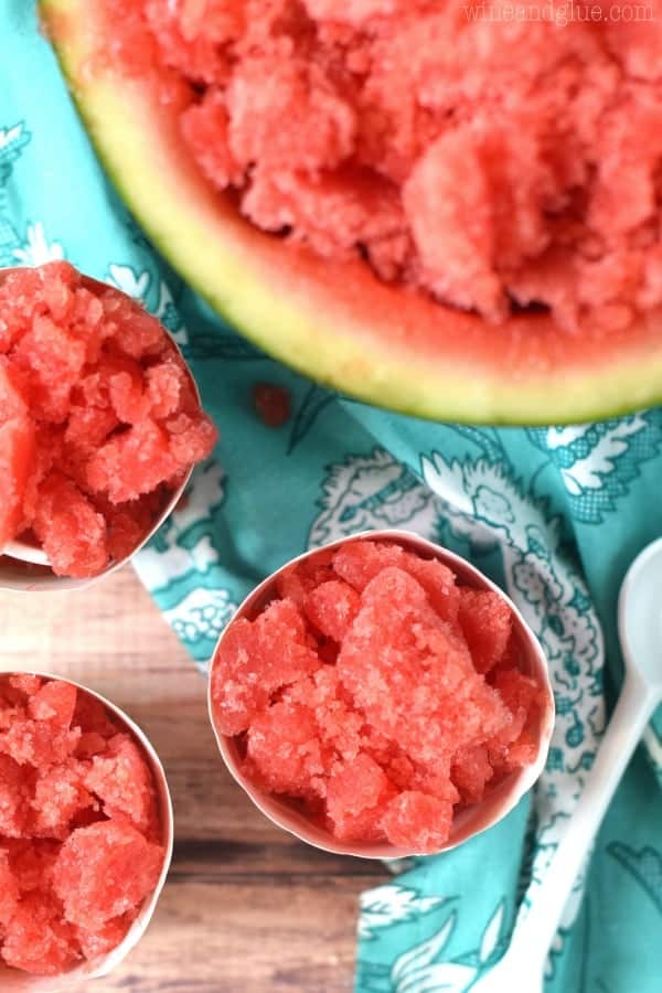 You only need ONE ingredient for this fun and delicious Watermelon Granita!