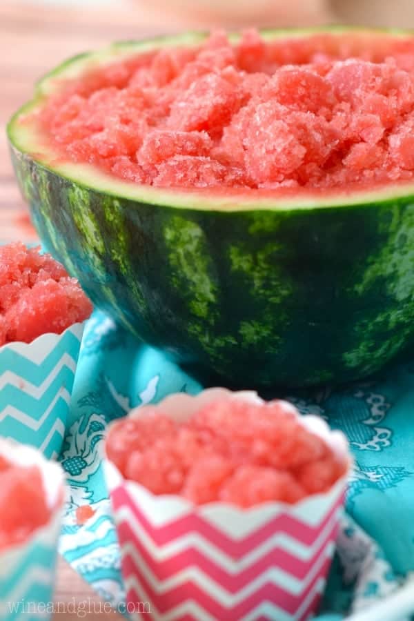 You only need ONE ingredient for this fun and delicious Watermelon Granita!