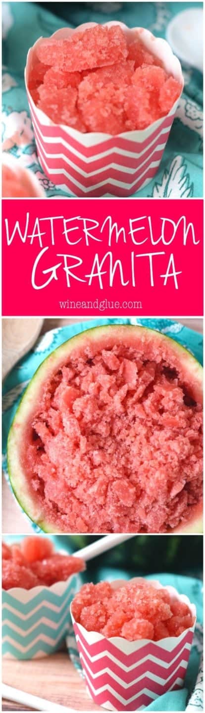 You only need ONE ingredient for this fun and delicious Watermelon Granita!