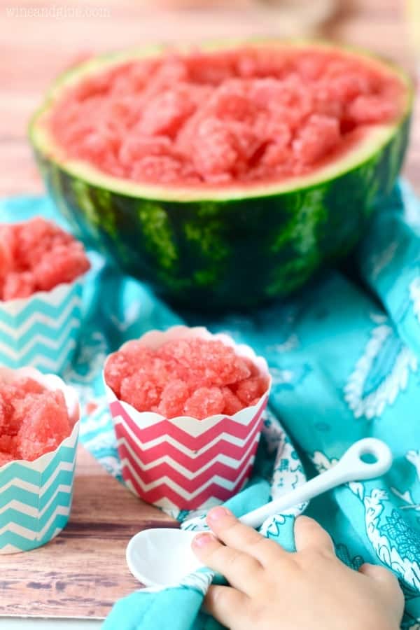 You only need ONE ingredient for this fun and delicious Watermelon Granita!