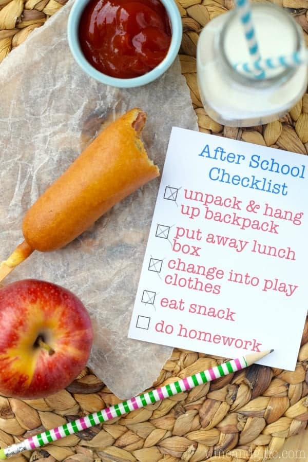 This Before and After School Checklist takes a small bit of the the crazy out of the two most hectic times a day, before and after school!