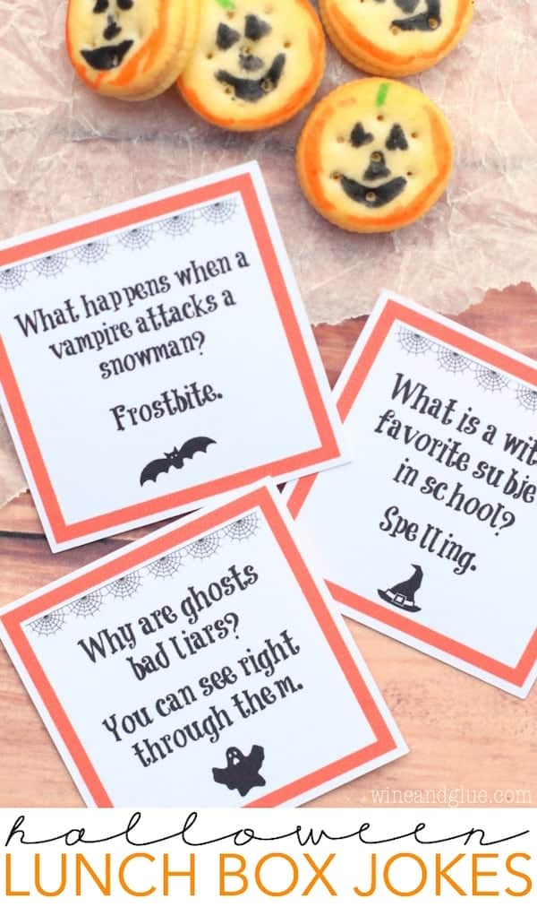 These Halloween Lunch Box Jokes will have your kids cracking up all fall! Available as a PDF or Silhouette print and cut files. 