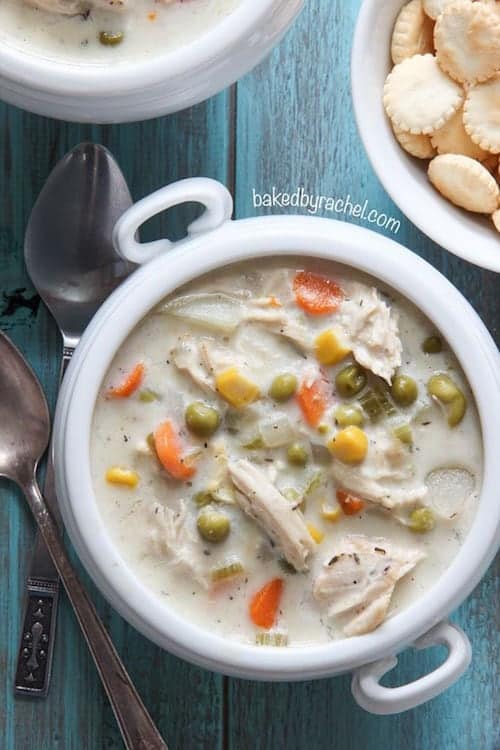 Slow Cooker Chicken Pie Soup