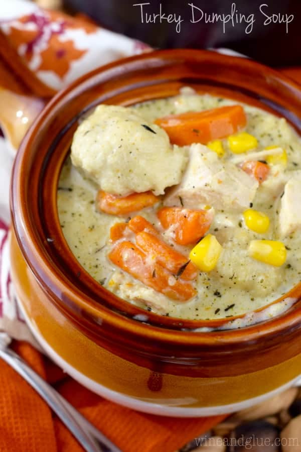 Turkey and Potato Dumpling Soup - Cheese Curd In Paradise