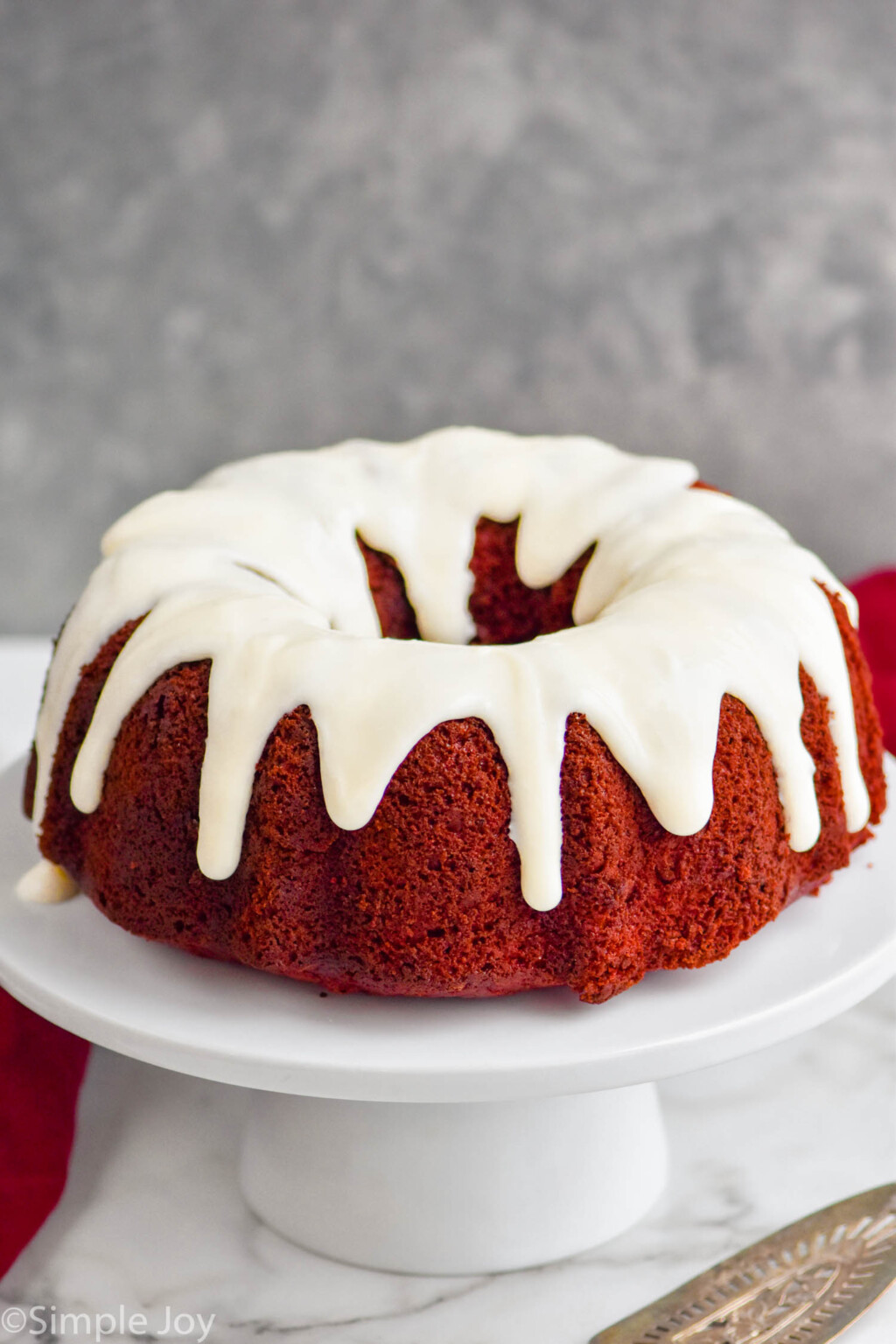 Red Velvet Bundt Cake - Simple Joy