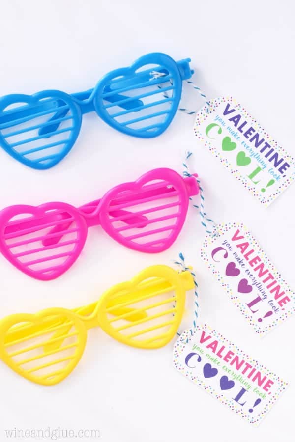 I love these Valentine Sunglasses Printable! PDF File & Silhouette Print & Cut File