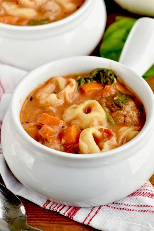 Creamy Tomato Tortellini Soup