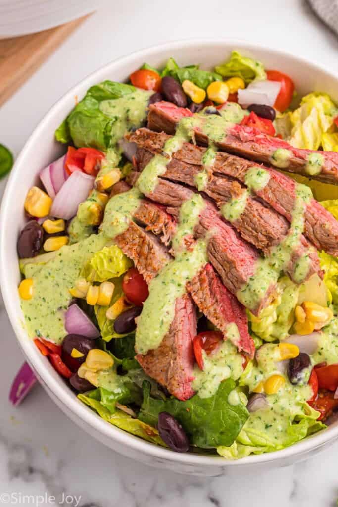 Southwest Steak Meal Prep Salads - Cooks Well With Others