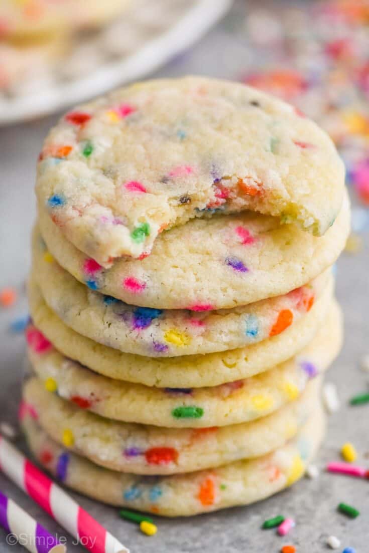 Sugar Cookies with Sprinkles - Simple Joy