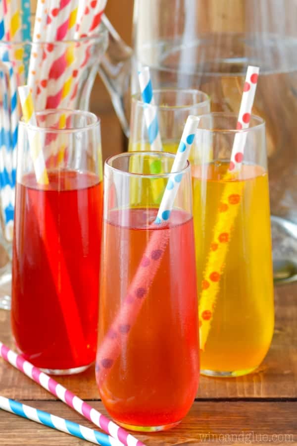 These Tropical Mocktails are only TWO INGREDIENTS and are such a fun treat for the kiddos!