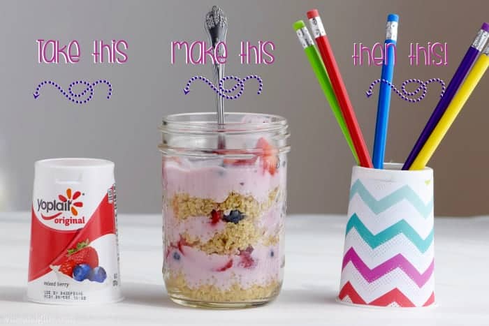 This DIY Pencil Holder is so easy the kids can make it themselves! Be sure to grab the free template to make it even easier!
