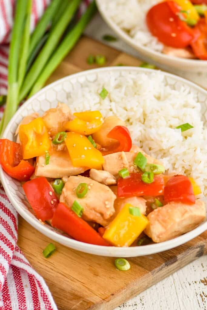 Crock-Pot Sweet and Sour Chicken (4 Ingredient Meal) Recipe - The Cookie  Rookie®