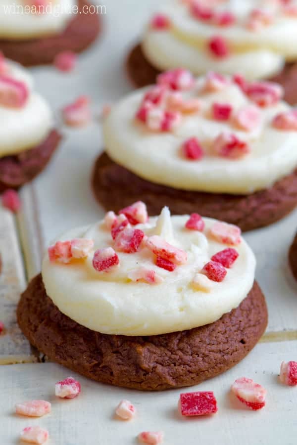 Chocolate Peppermint Cake Mix Cookies