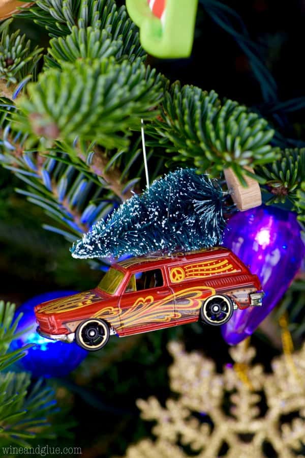 These Matchbox Car Ornaments are crazy simple to make and so cute! Perfect for gifting or keeping!