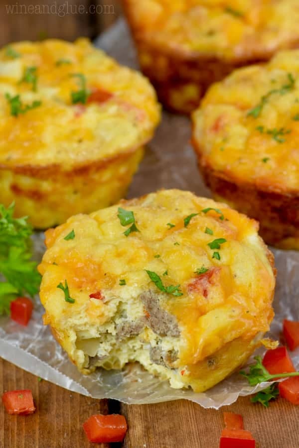 Sausage And Cheddar Muffins