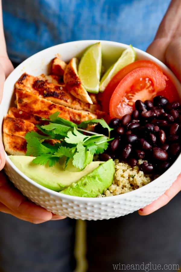 These Quinoa Taco Bowls are a lighter way of enjoying taco night without giving up the flavor!