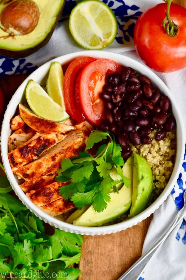 These Quinoa Taco Bowls are a lighter way of enjoying taco night without giving up the flavor!