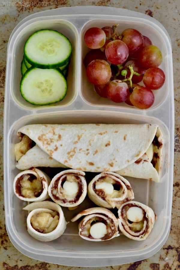 This Banana Nutella Ranch Roll Up makes such a delicious easy lunch box