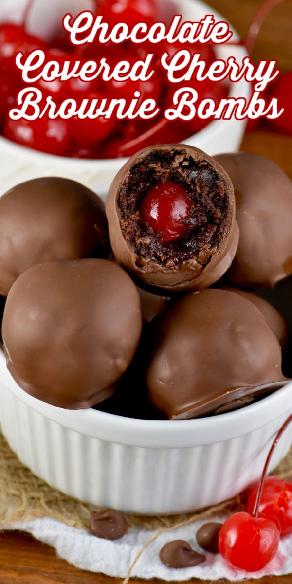 Chocolate Covered Cherry Brownie Bombs Simple Joy