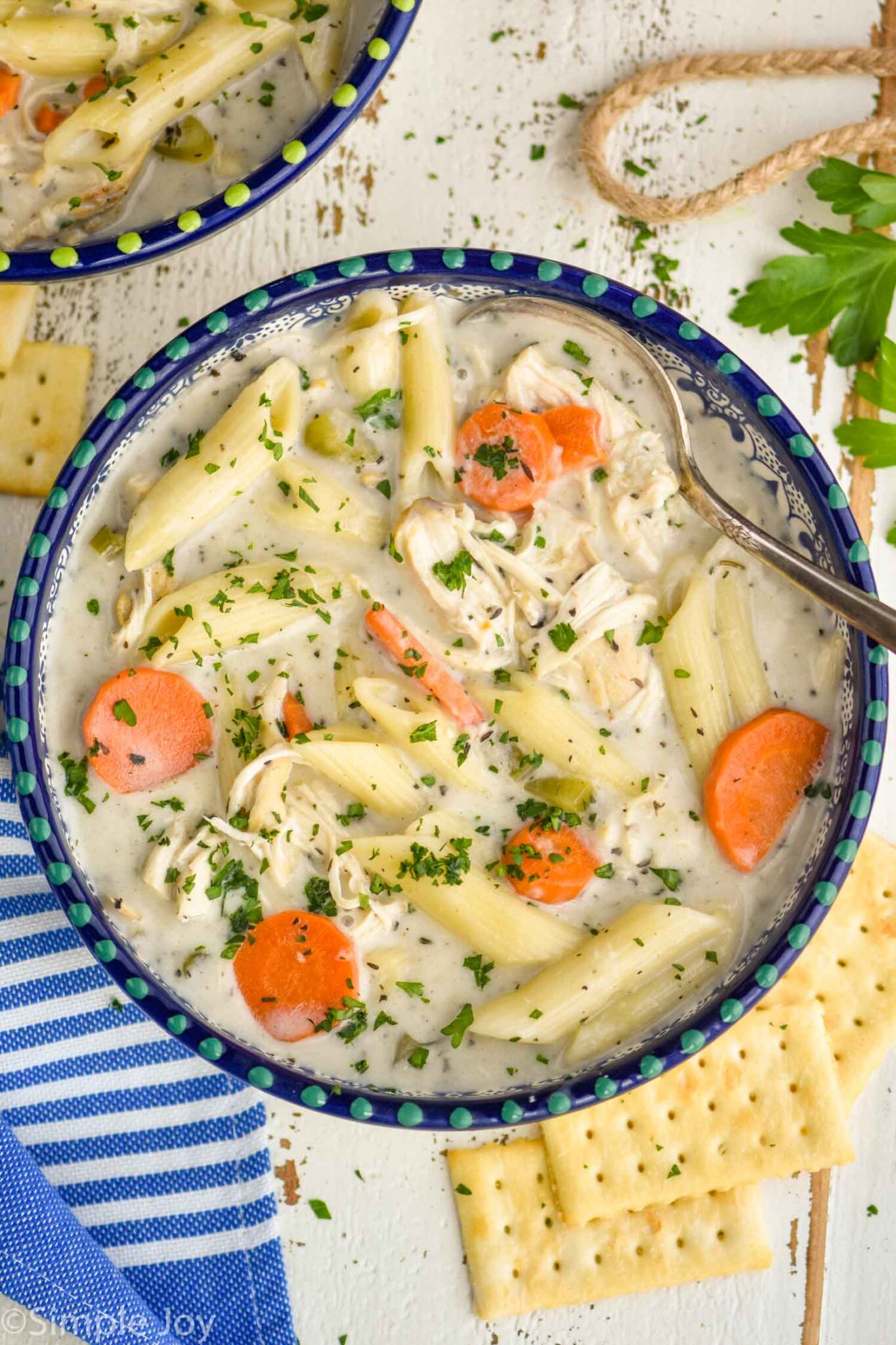 Creamy Crockpot Chicken Noodle Soup Simple Joy 3304