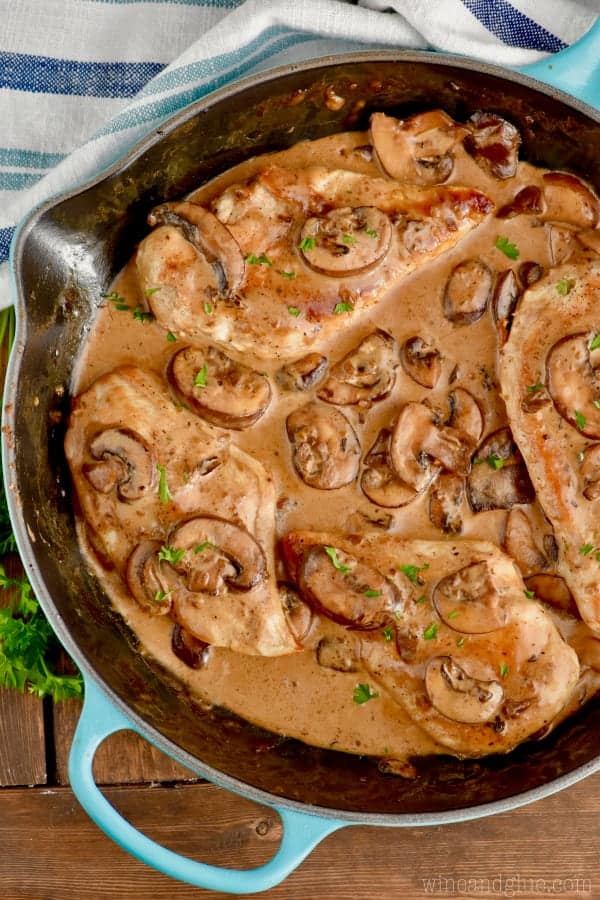 This creamy chicken marsala recipe is so easy and done in 30 minutes!