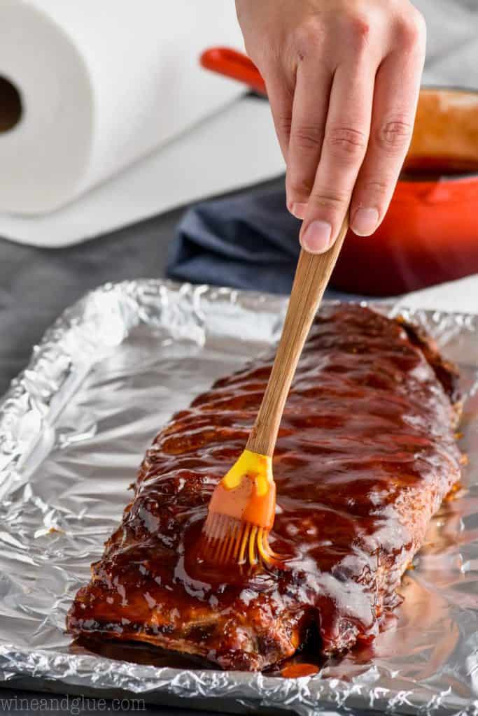 coating rib recipe in barbecue sauce
