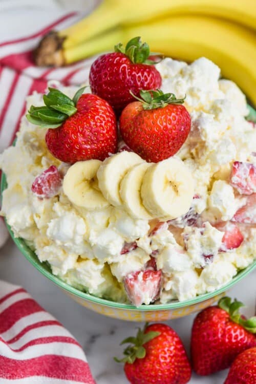 Strawberry Banana Fluff Salad Simple Joy 9171