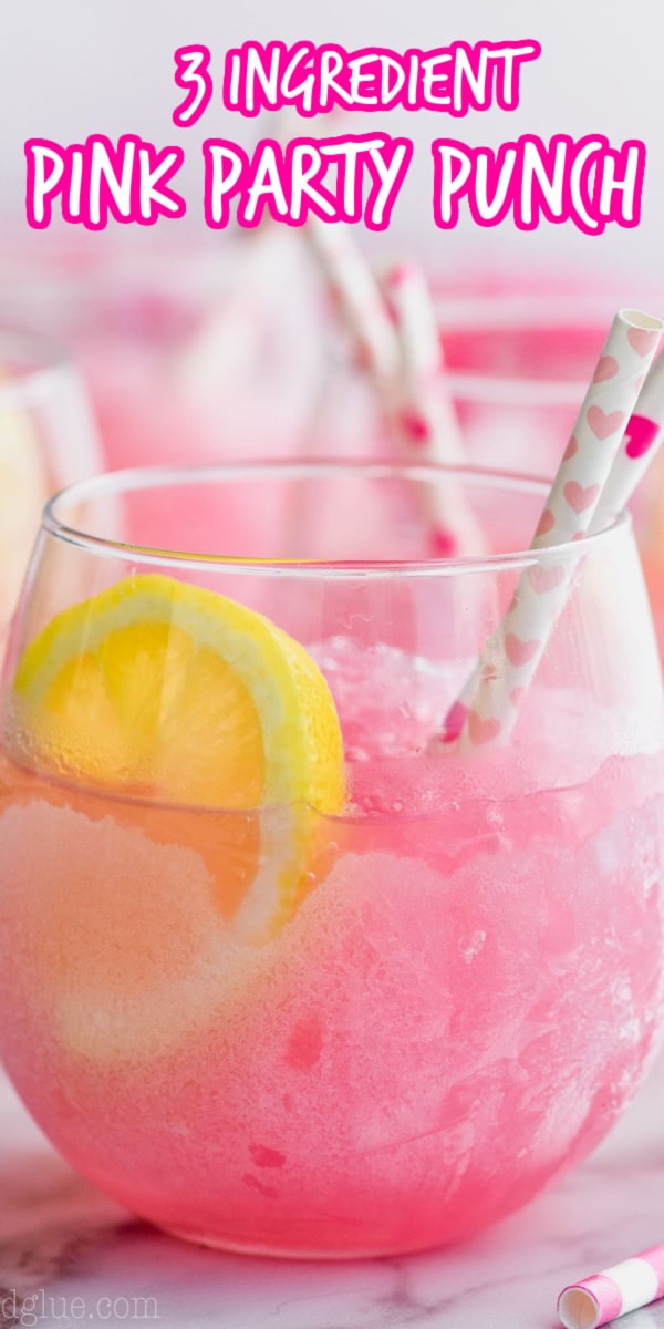 Three Ingredient Pink Party Punch - Simple Joy