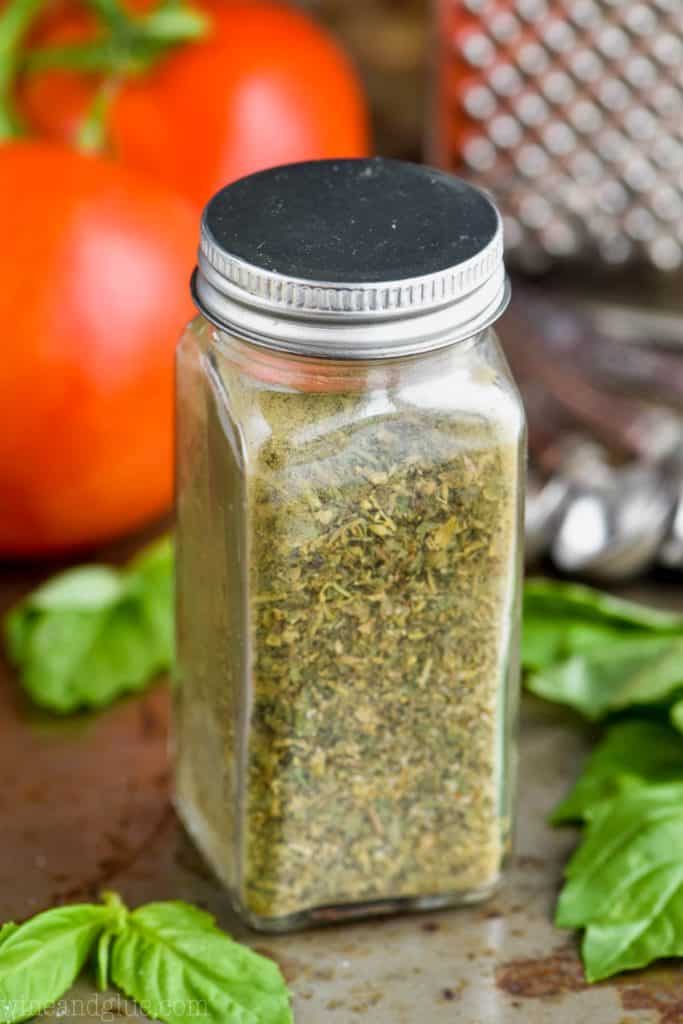 spice bottle full of italian seasoning