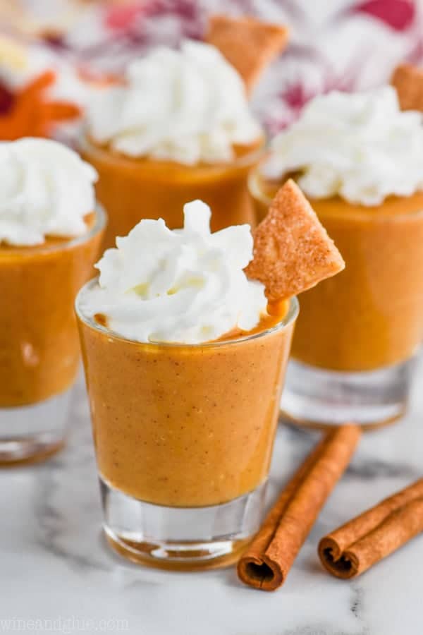 pumpkin pie pudding shots