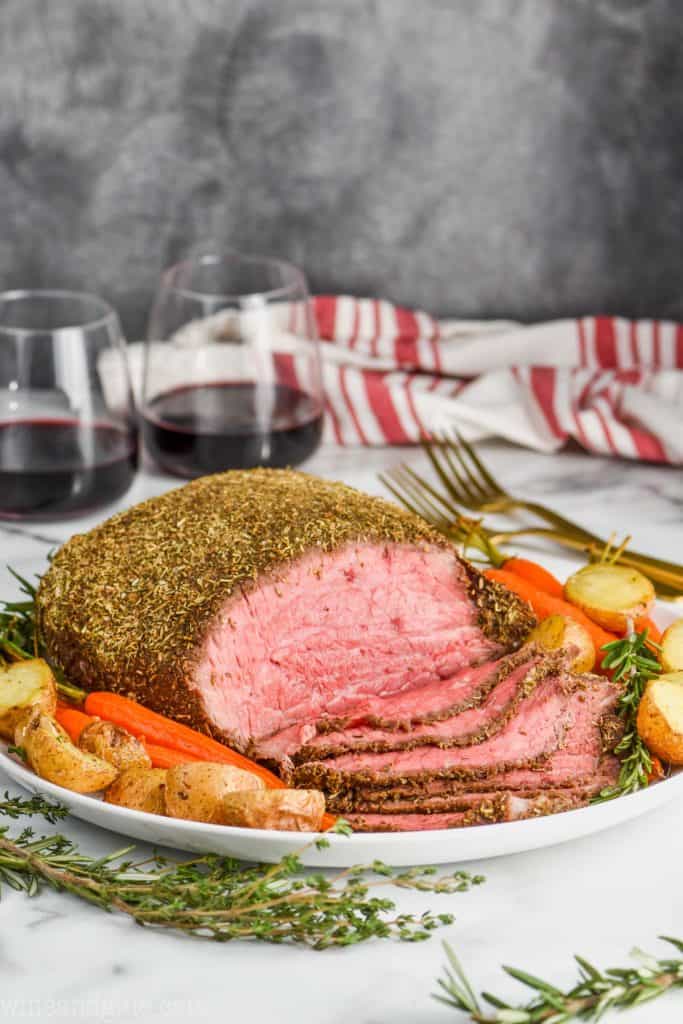 a picture of the best roast beef recipe, sliced