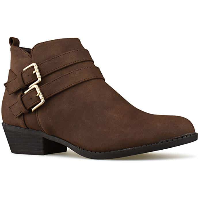 Super comfortable strapy booties that are totally affordable.