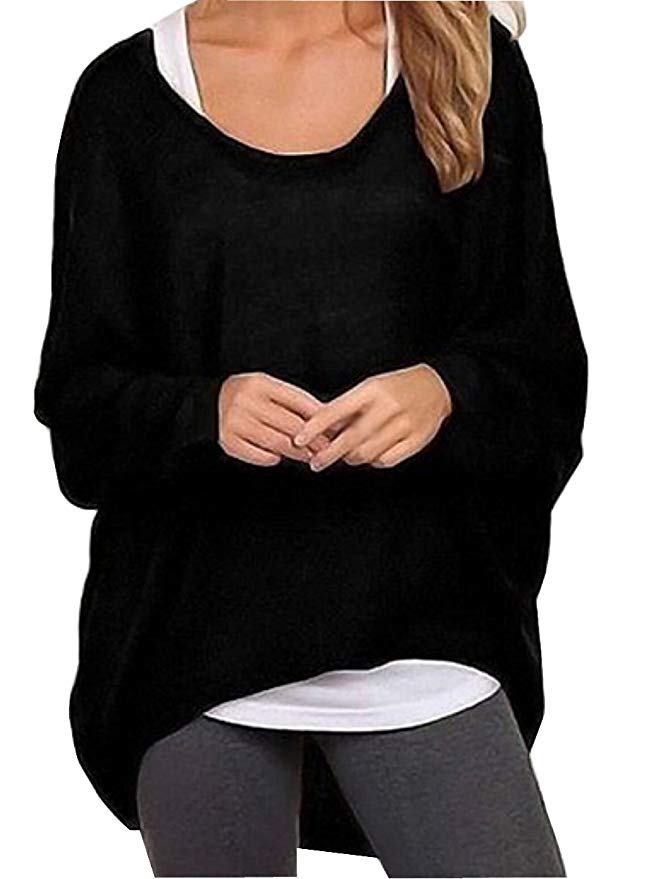 woman in casual loose sweater
