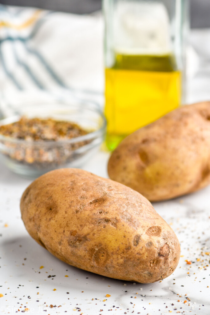 baking potato to be made into oven baked potato wedges