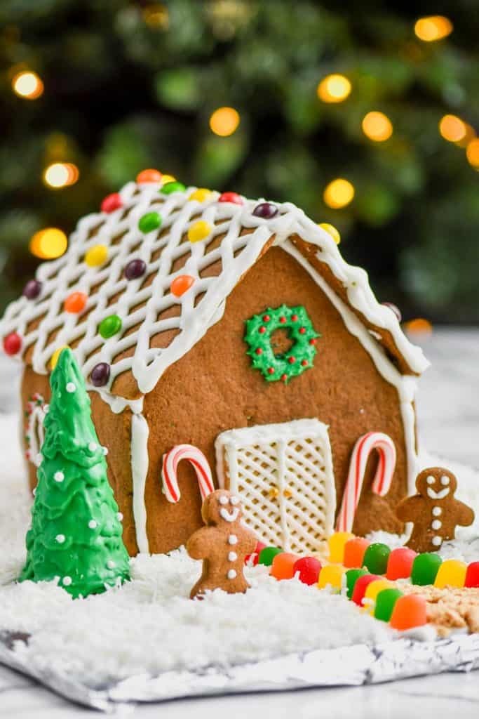 Food Made Fresh Gingerbread house a perfect holiday centerpiece