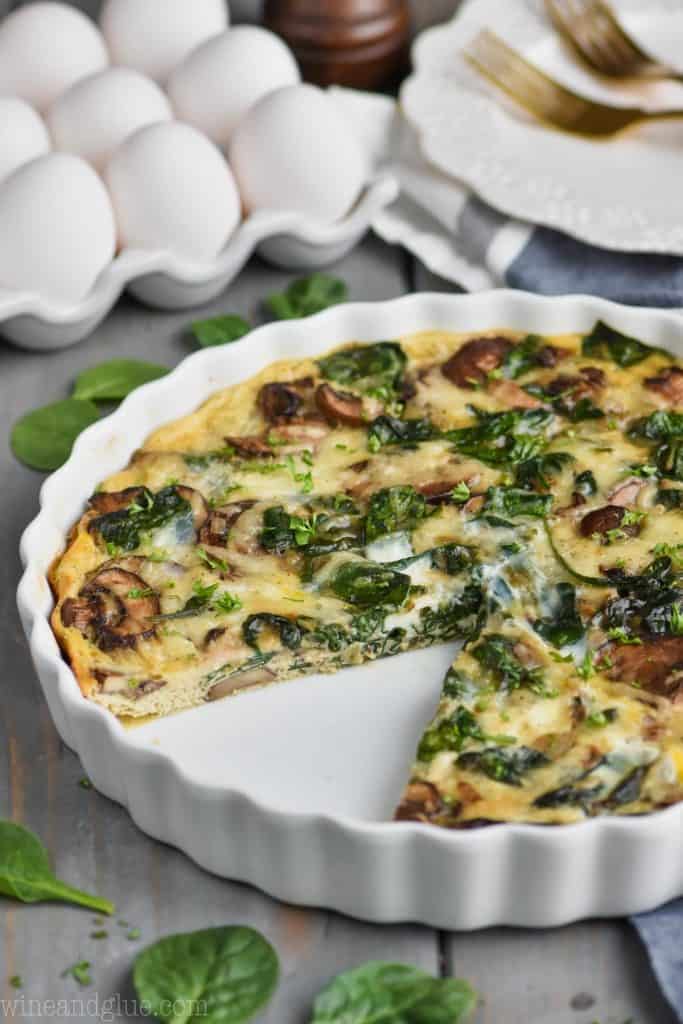 Crustless Spinach Quiche - Simple Joy