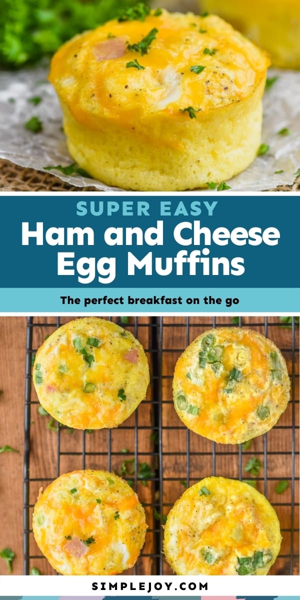 Ham and Cheese Egg Muffins (Easy to freeze and reheat!) - Simple Joy