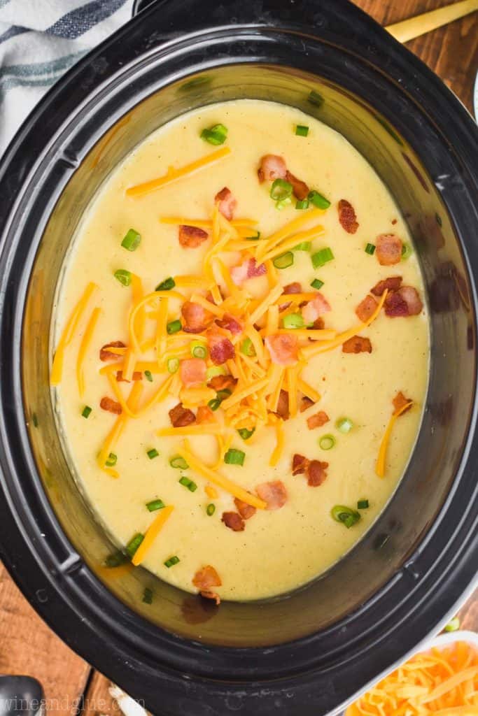 easy crockpot potato soup recipe in the crock pot