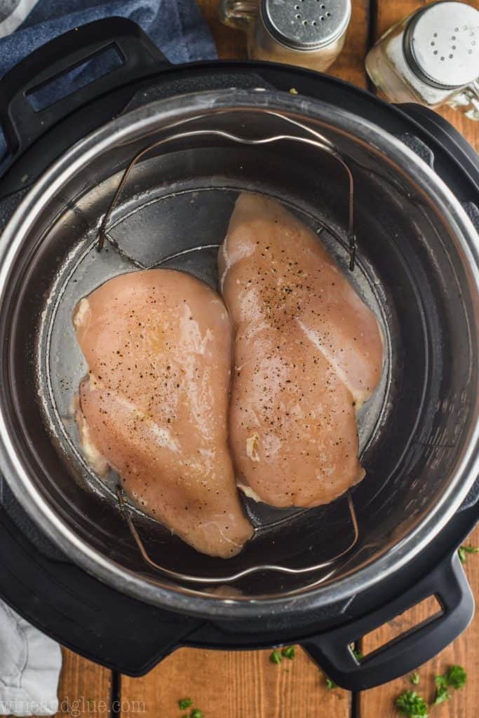 chicken breasts inside of an instant pot
