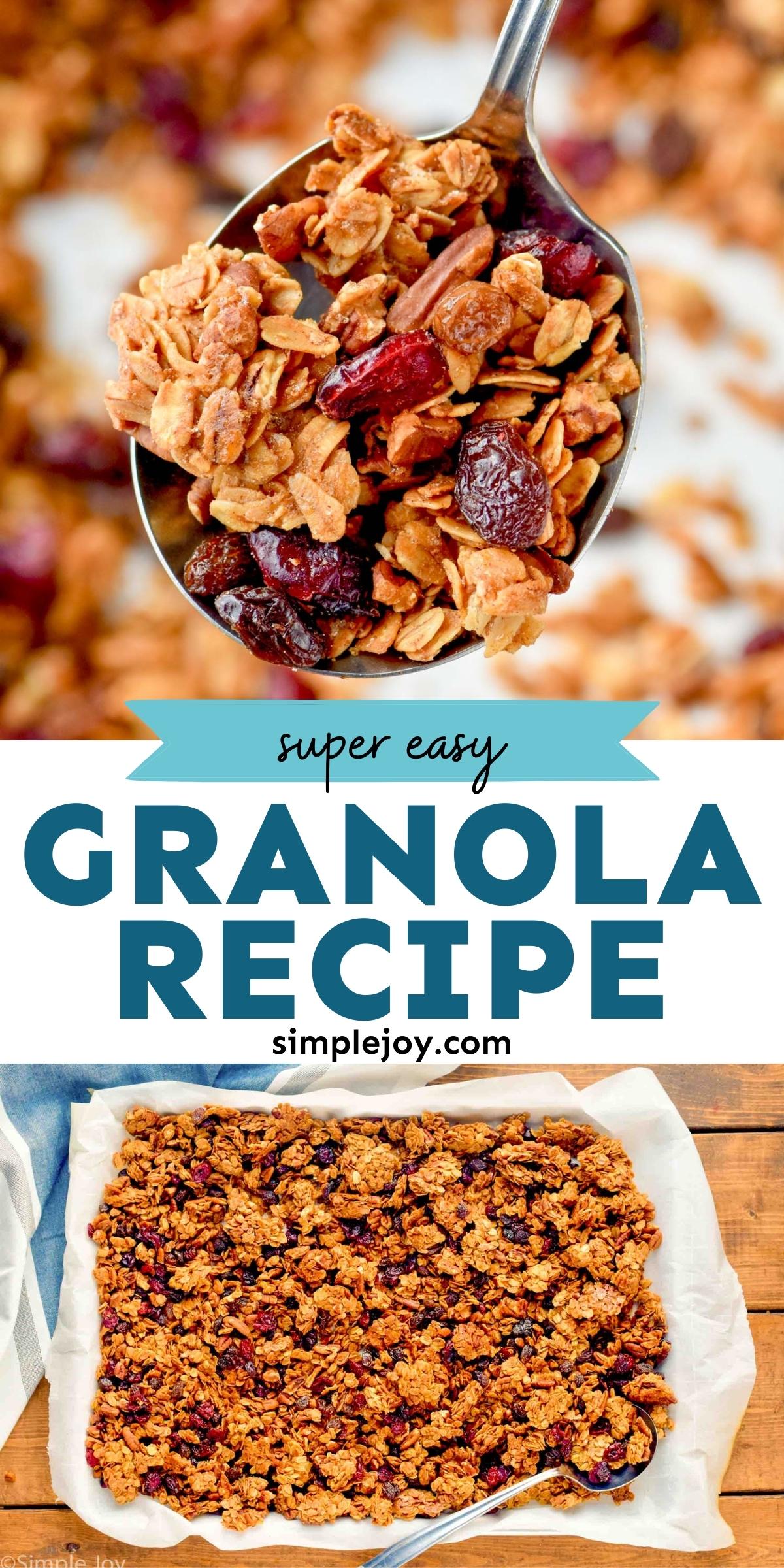 Homemade Granola Recipe (with easy variations!) - Simple Joy