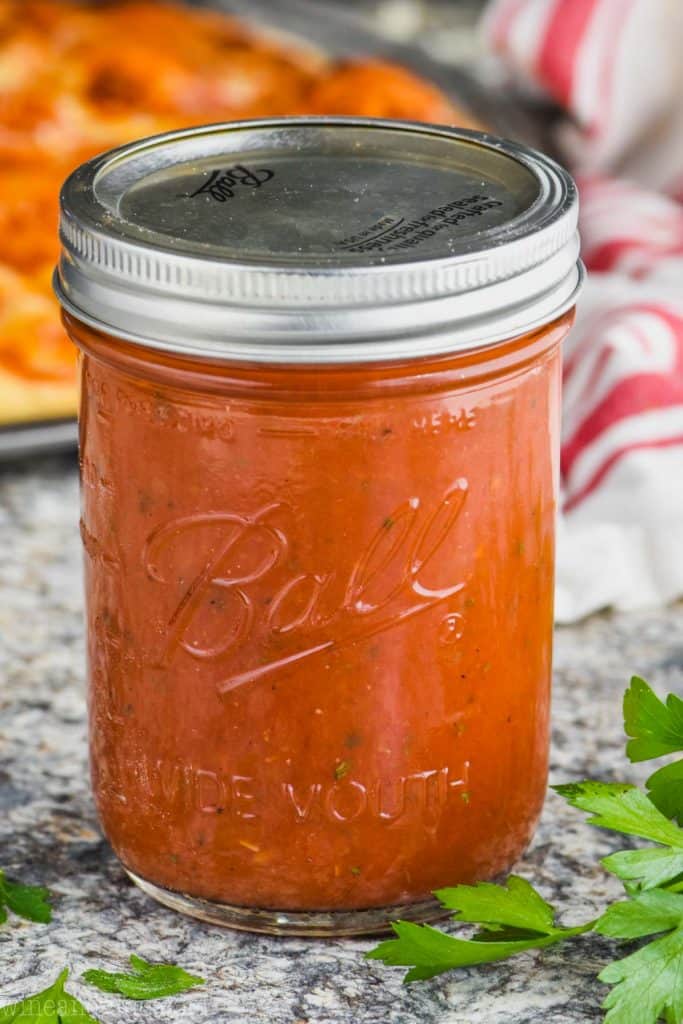 Homemade pizza sauce recipe with canned tomatoes