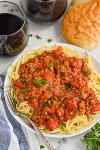 Spaghetti Meat Sauce Recipe - Simple Joy