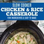 Crockpot Chicken and Rice Casserole Recipe - Simple Joy