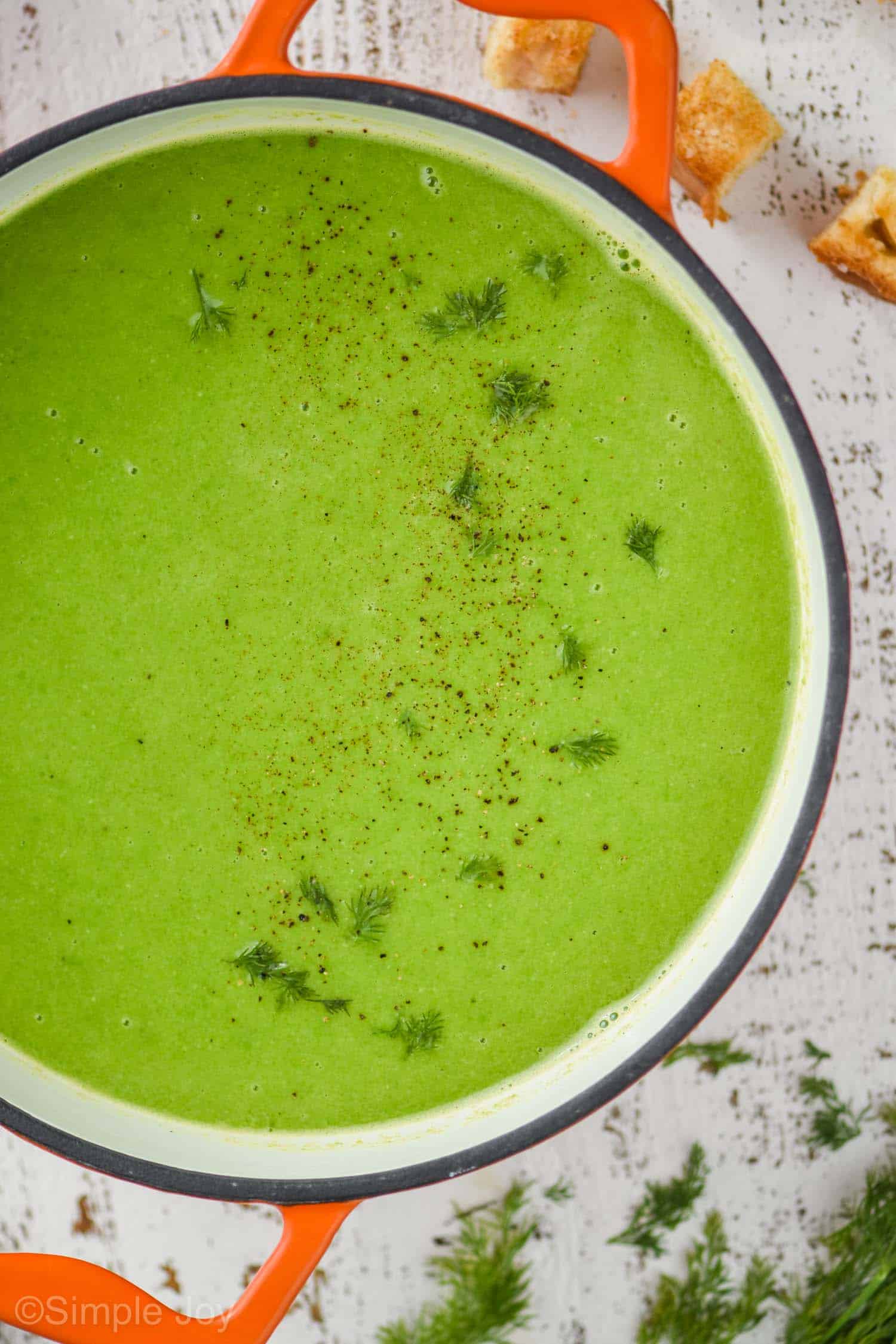 Easy Homemade Green Pea Soup Recipe with Frozen Peas