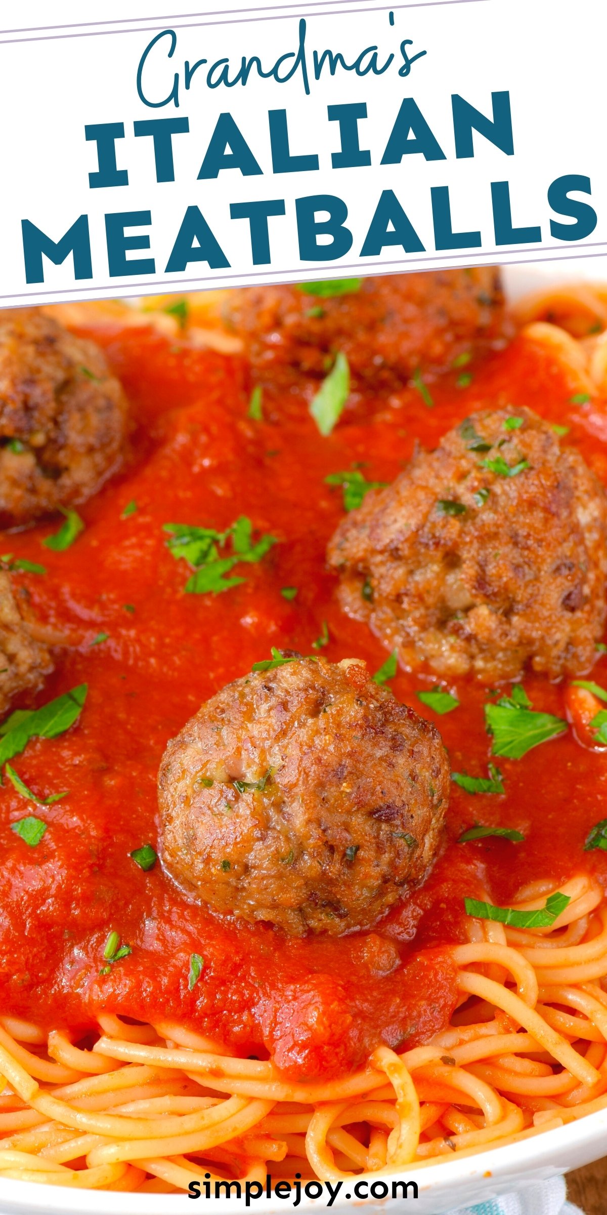 The Best Italian Meatballs - Simple Joy