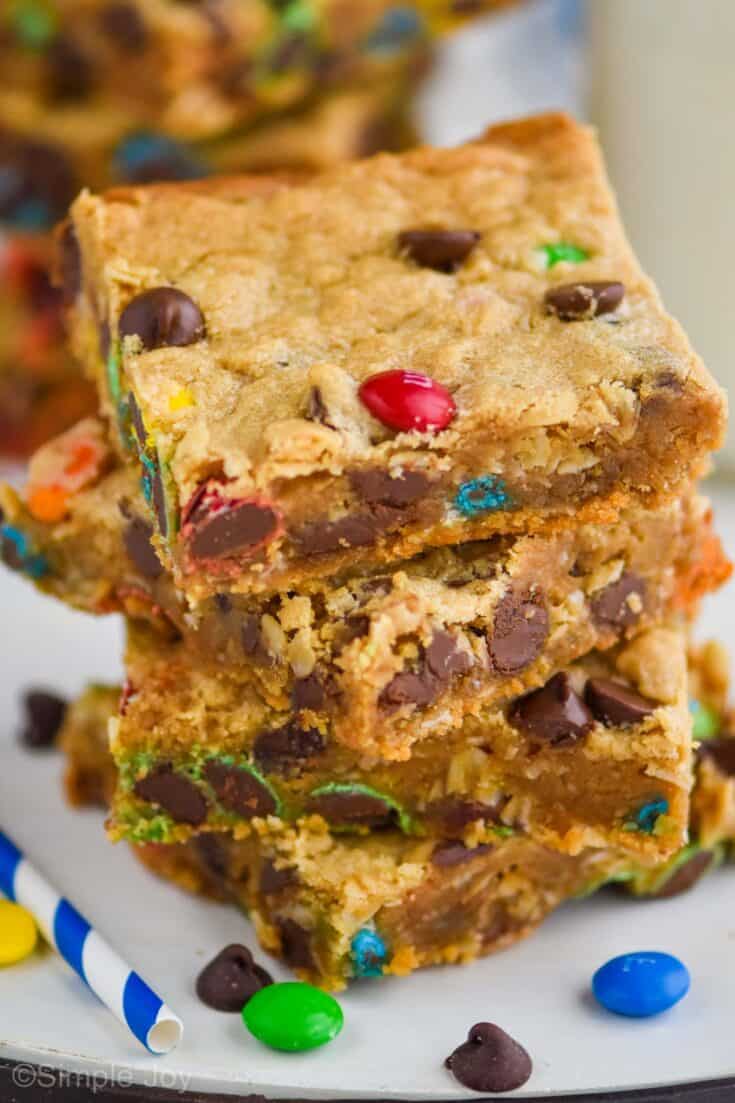 Monster Cookie Bars - Simple Joy