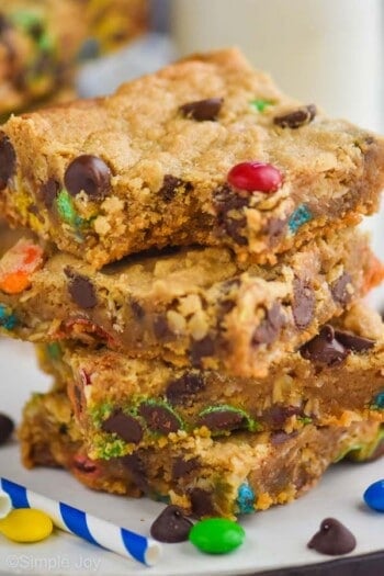 M&M Cookie Bars - Simple Joy