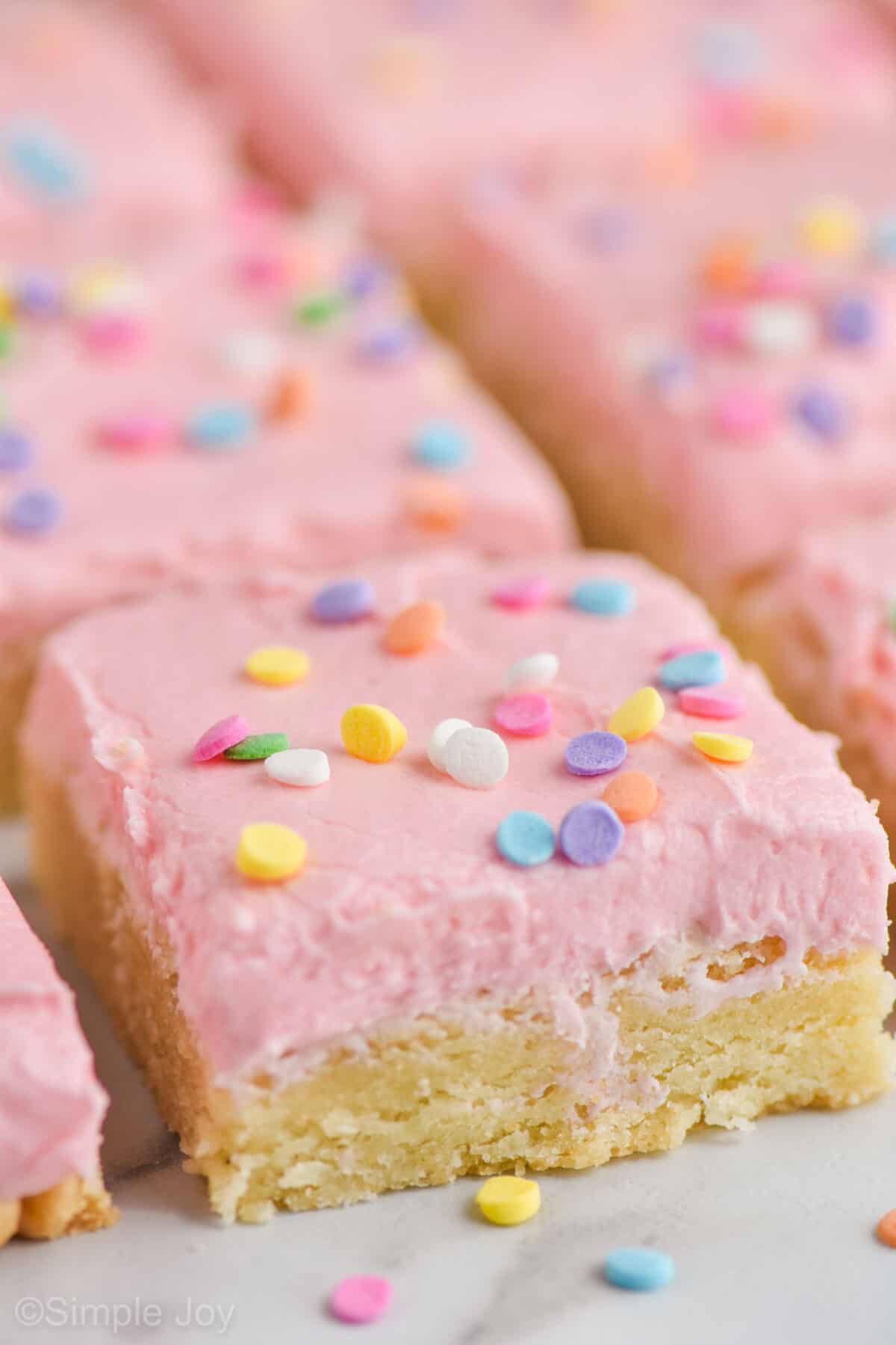 Sugar Cookie Bars - Simple Joy