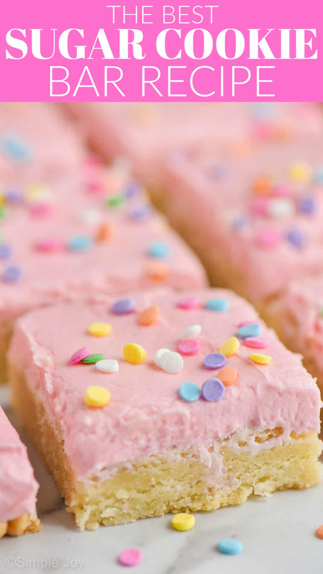 Sugar Cookie Bars Simple Joy   The Best Sugar Cookie Bar Recipe 